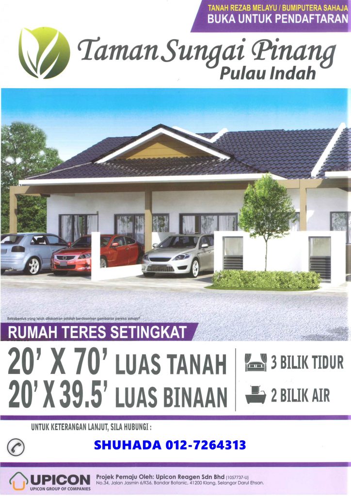Flyers 1 Perumahan Pulau Indah Klang Milik Koperasi KOSPETA Malaysia Berhad
